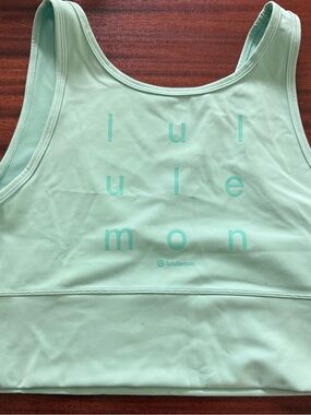 lululemon Mint Green Logo Active Tank
